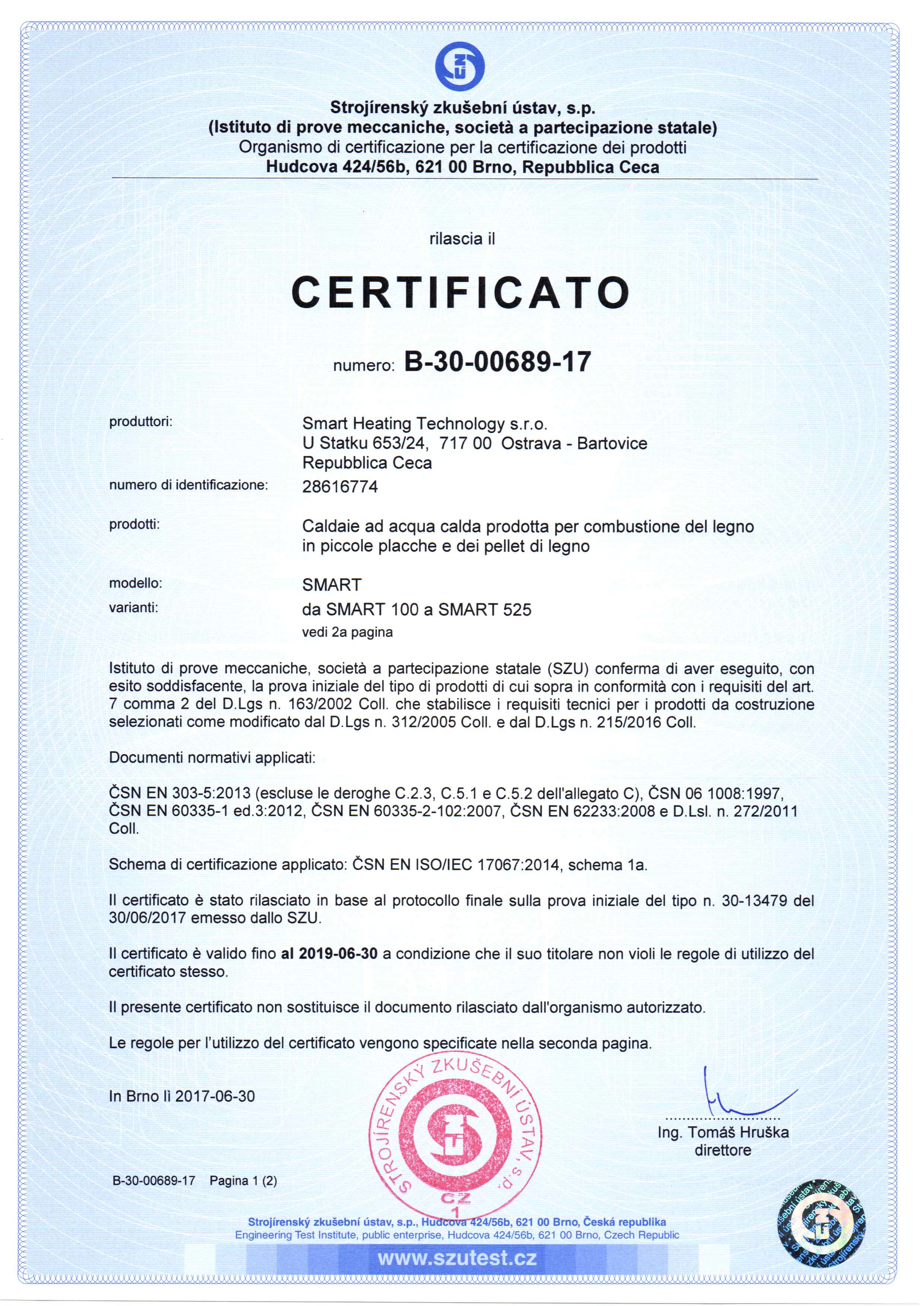 CERTIFIKAT B-30-00689-17 IT